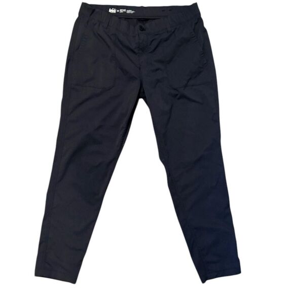 REI Co-op Pants Black Nylon Spandex Hiking Quick Dry Stretch Womens 14 Petite - Picture 1 of 10